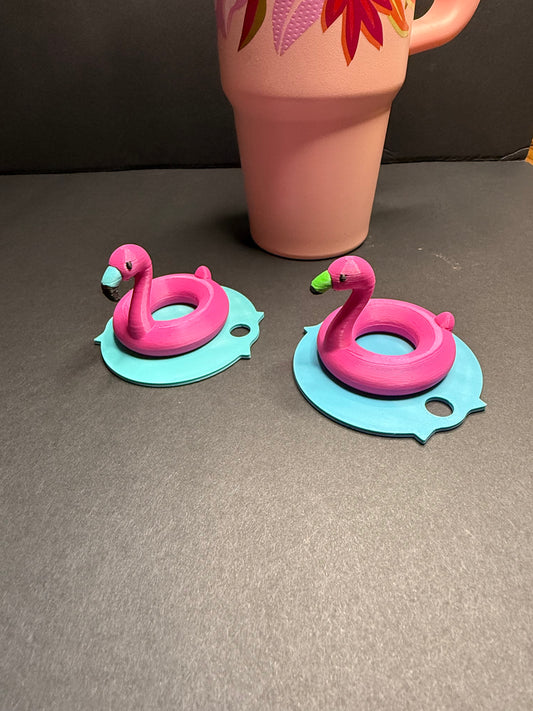 Flamingo 30oz Stanley drink topper