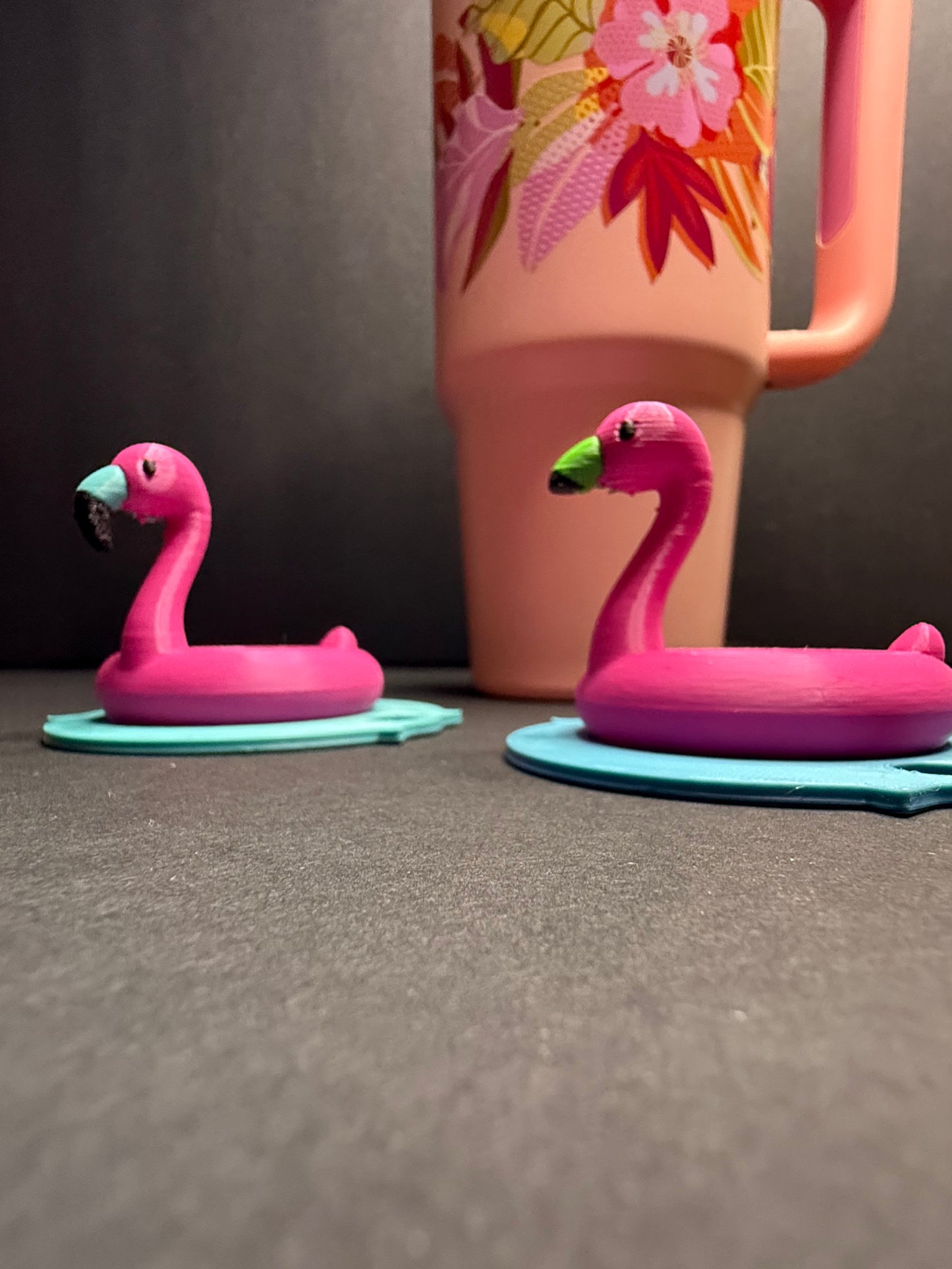 Flamingo 30oz Stanley drink topper